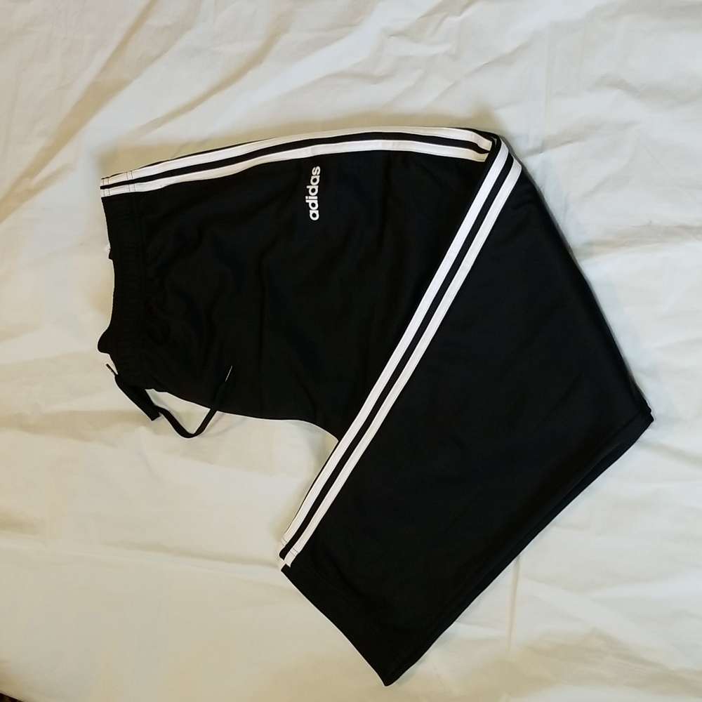Adidas Blk/Wht Warmup Pants